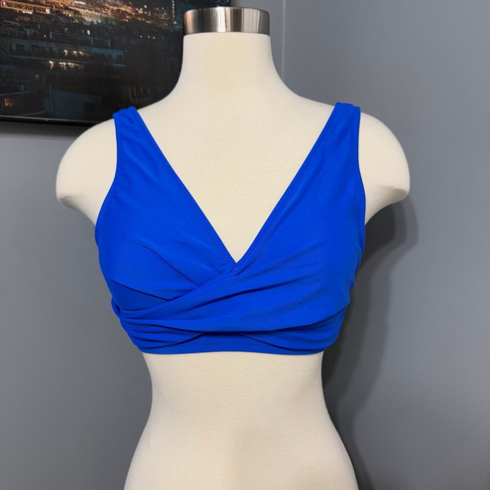 Cupshe Royal Blue Wrap Bikini Top